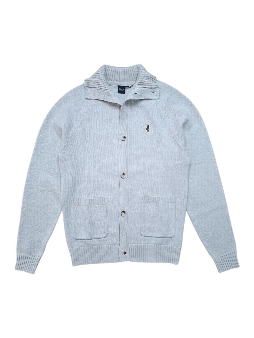 Polo | Harold Cashmere Button Through Knitwear | Off White, Size: S