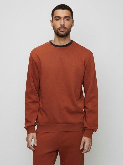 Polo | Aakil Essential Fleece Sweater | Rust