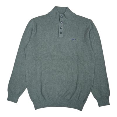 Polo | Torres 3 Button Funnel Neck Knitwear | Fatigue