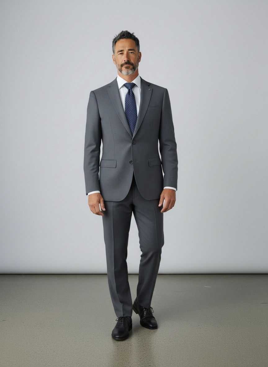Polo | Bradley Custom Fit Suit | Charcoal, Size: 36R