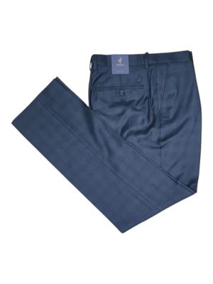 Polo | Federico Custom Fit Check Trouser | Olive