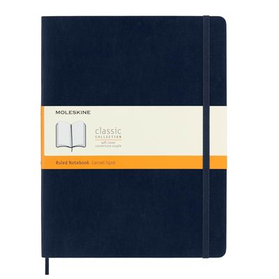 Moleskine | Classic Notebook Soft Cover | Sapphire Blue - Ruled