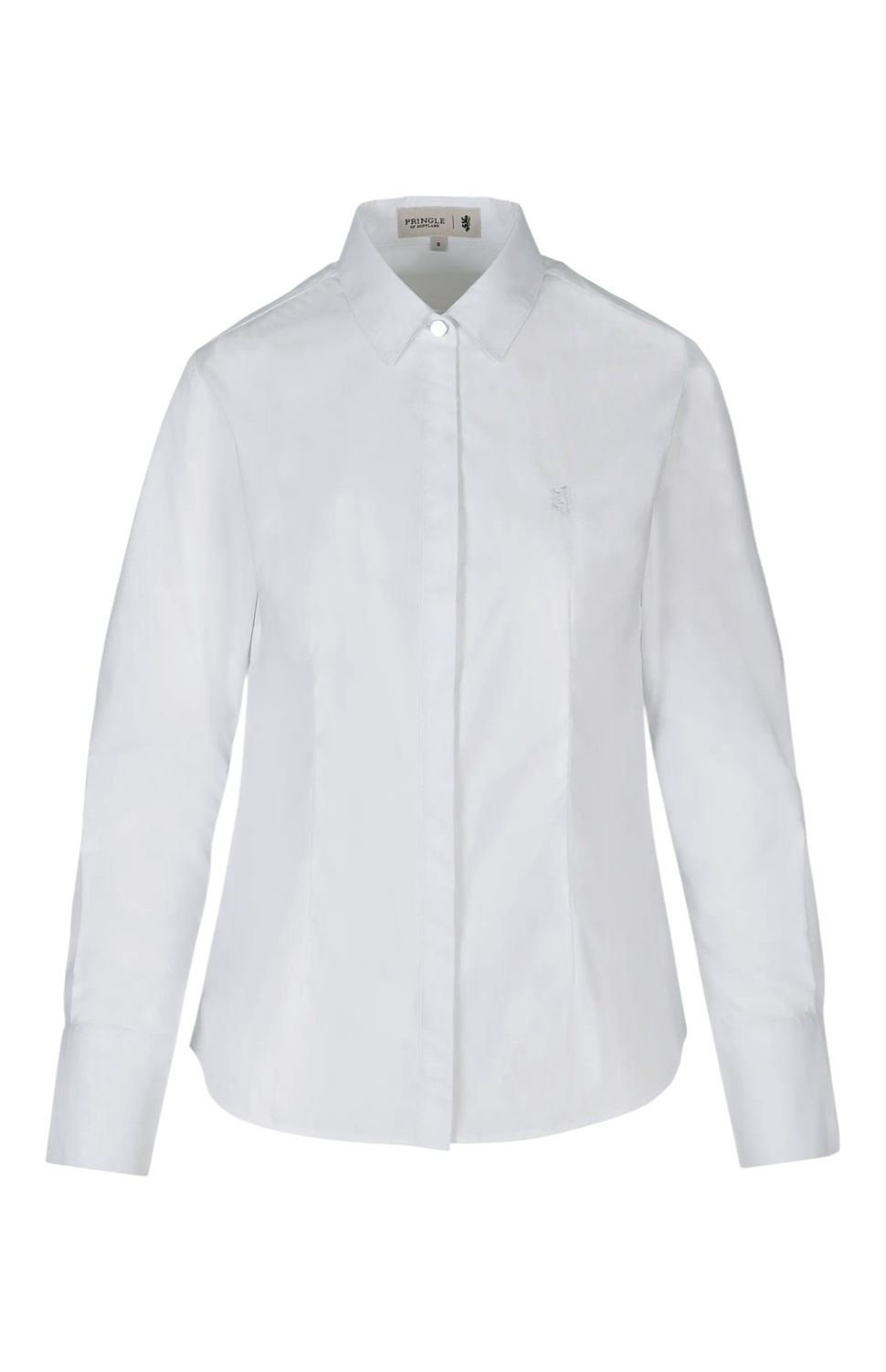 Pringle | Ella Woven Long Sleeve Shirt | White, Size: S