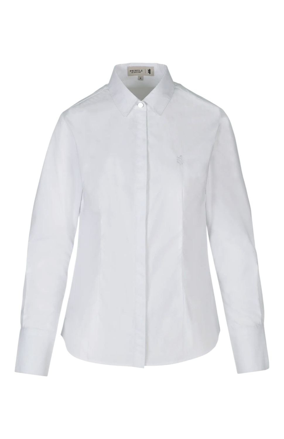 Pringle | Ella Woven Long Sleeve Shirt | White, Size: S