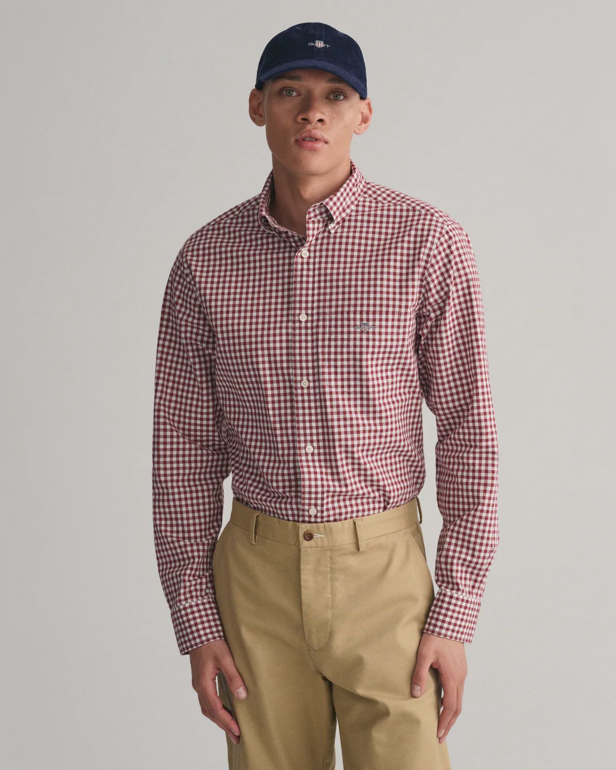 Gant | Regular Poplin Gingham Shirt | Multi, Size: M