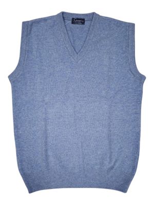 Grant | Lambswool Plain Slipover | Mineral Mist