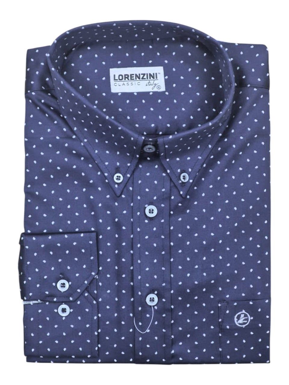 Lorenzini | Classic Long Sleeve Shirt | LO50/549 | Navy