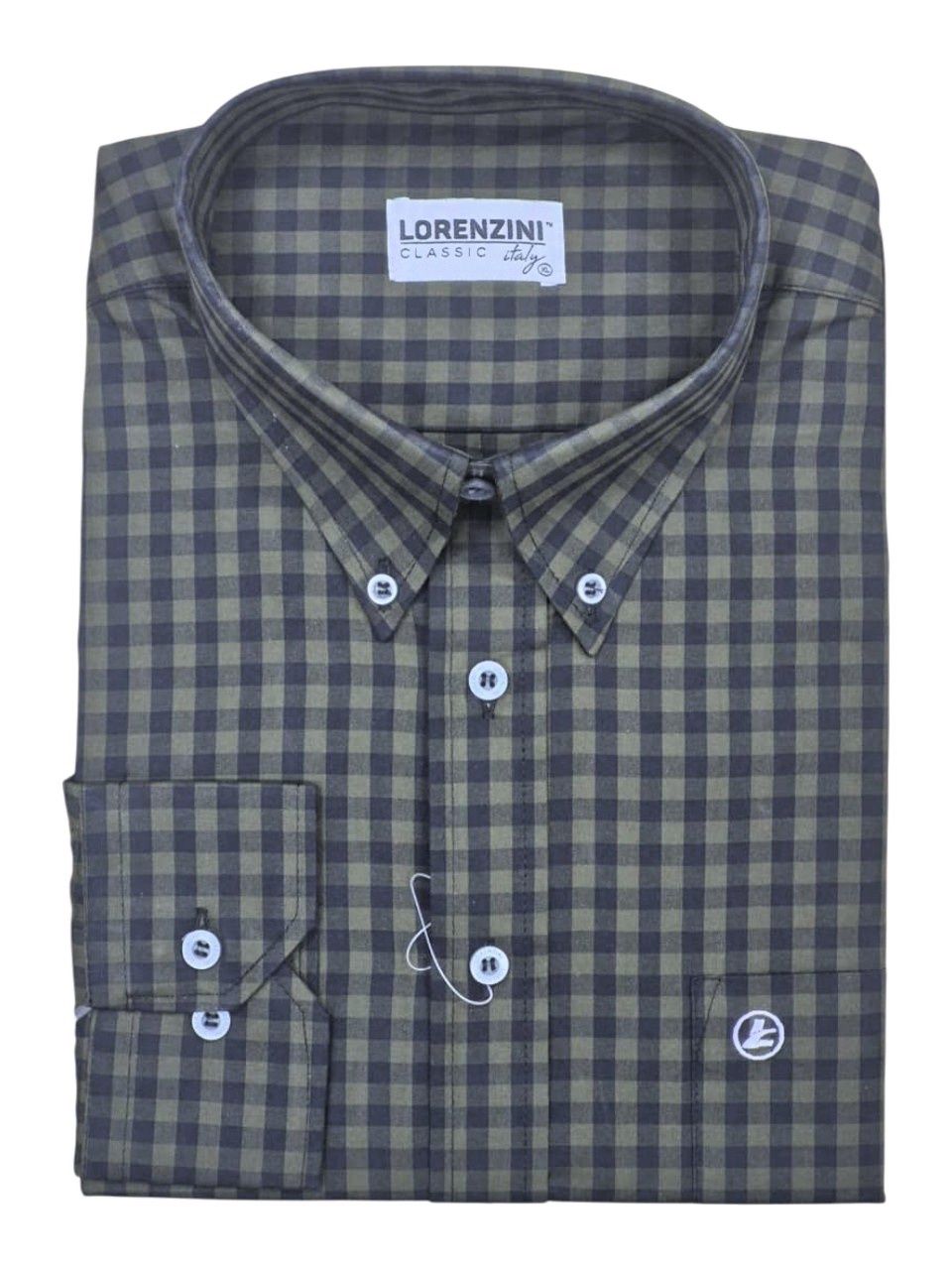 Lorenzini | Classic Long Sleeve Shirt | LO50/123 | Olive