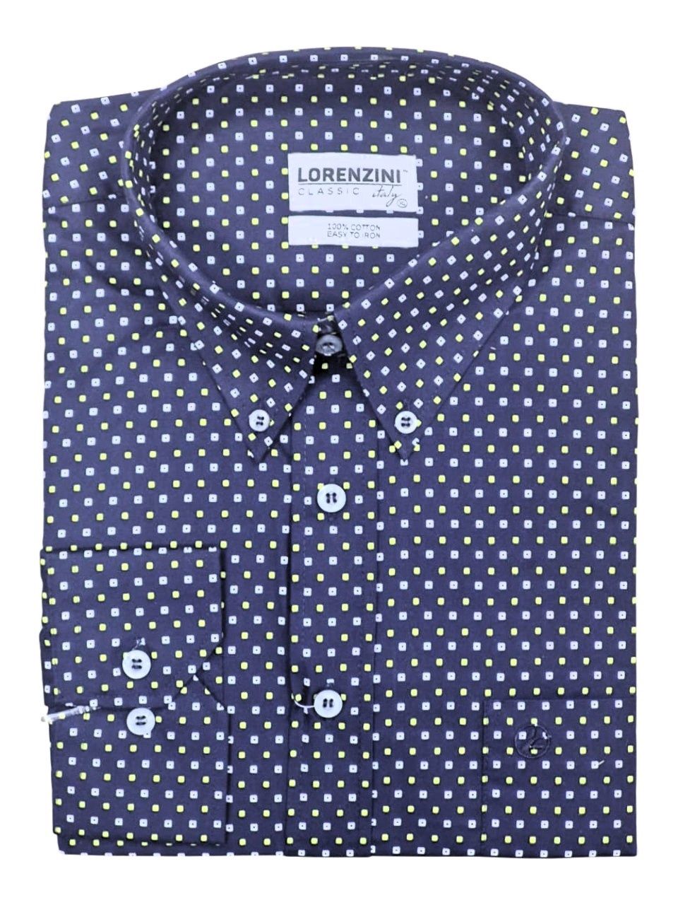 Lorenzini | Scott Classic Long Sleeve Shirt | LO50/776 | Navy
