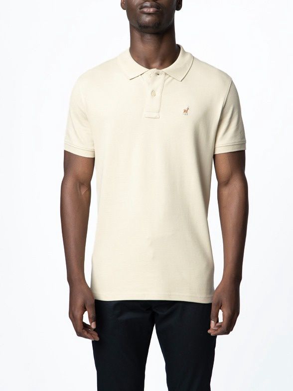 Polo | Carter Essential Pique Golfer | Stone