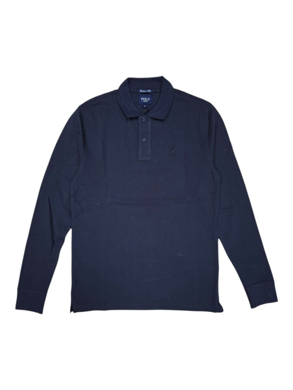 Polo | Carter Long Sleeve Pique Golfer | Navy