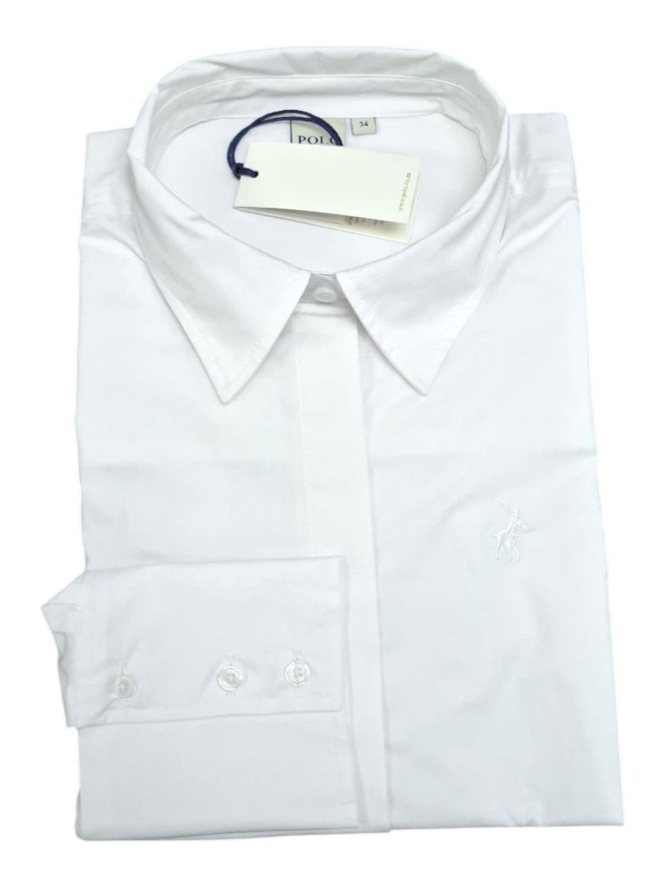 Polo | WMN Tammy Relaxed Long Sleeve Shirt | White