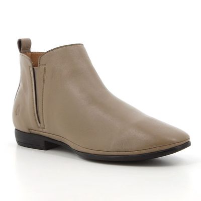 Hush Puppies | Coraline II Ankle Leather Boots | Mushroom
