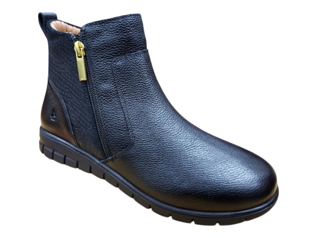 Hush Puppies | Aurelia  Leather Ankle Boots | Black