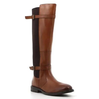 Hush Puppies | Victoria Long Leather Boot | Tan