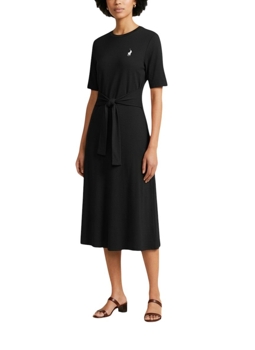 Polo | wmn Melody Casual Wrap Dress | Black