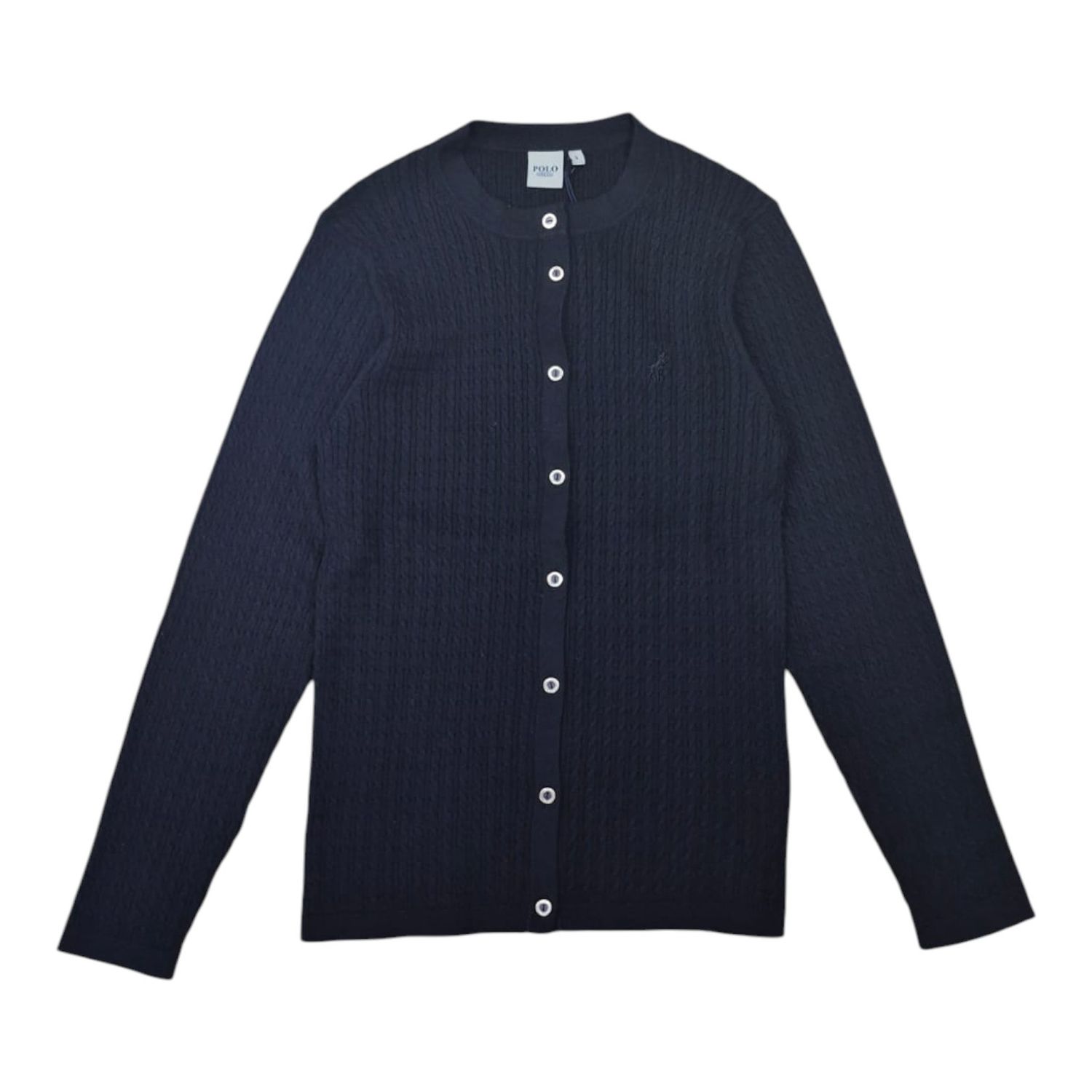 Polo | wmn Zuri Cable Knitted Cardigan | Black