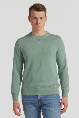 Gant | Cotton Flamme Crew Neck | Kalamata Green