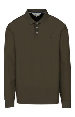 Pringle | Donald Long Sleeve Golfer | Olive