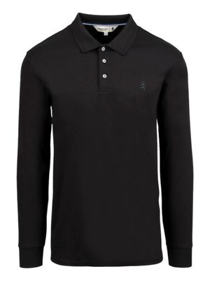 Pringle | Donald Long Sleeve Golfer | Black