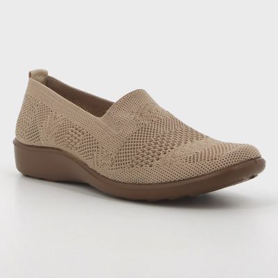 Hush Puppies | Soft Iona Knit Casual Flats | Taupe