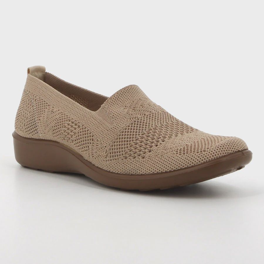 Hush Puppies | Soft Iona Knit Casual Flats | Taupe, Size: 4