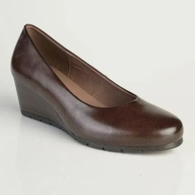 Hush Puppies | Soft Mihewi Mid Wedge | Chocolate