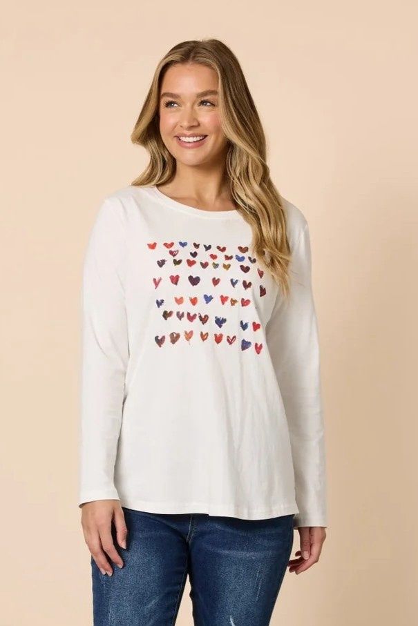 Threadz | Sweetheart Tee | Ivory, Size: S