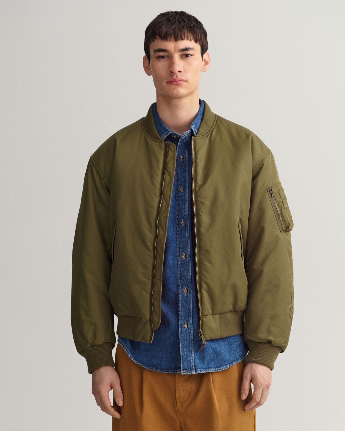 Gant | D1 Reversible Bomber Jacket | Green, Size: S