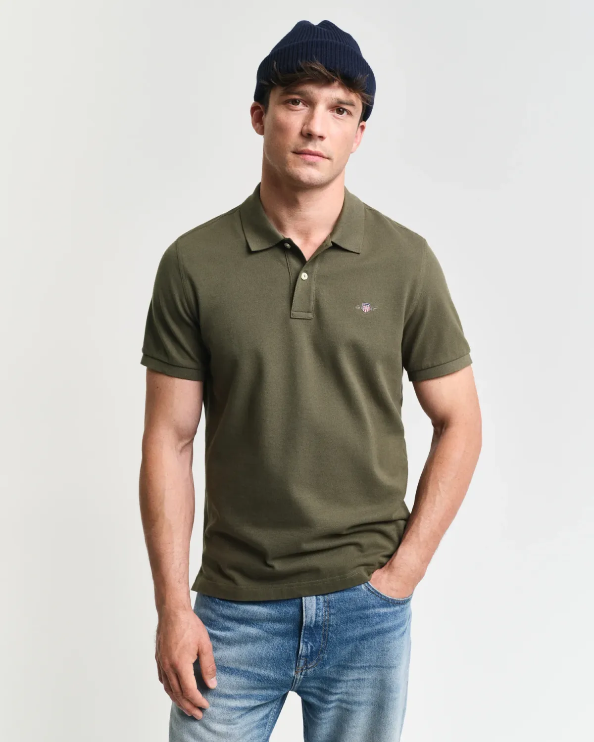 Gant | Regular Shield Pique Golfer | Green, Size: S