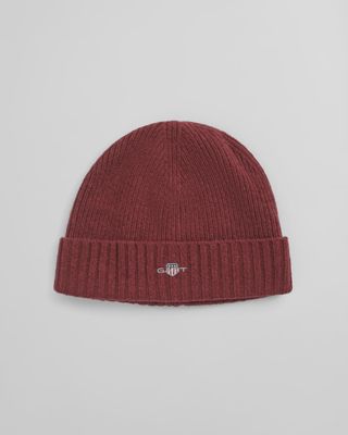 Gant | Unisex Shield Wool Beanie | Plumped Red