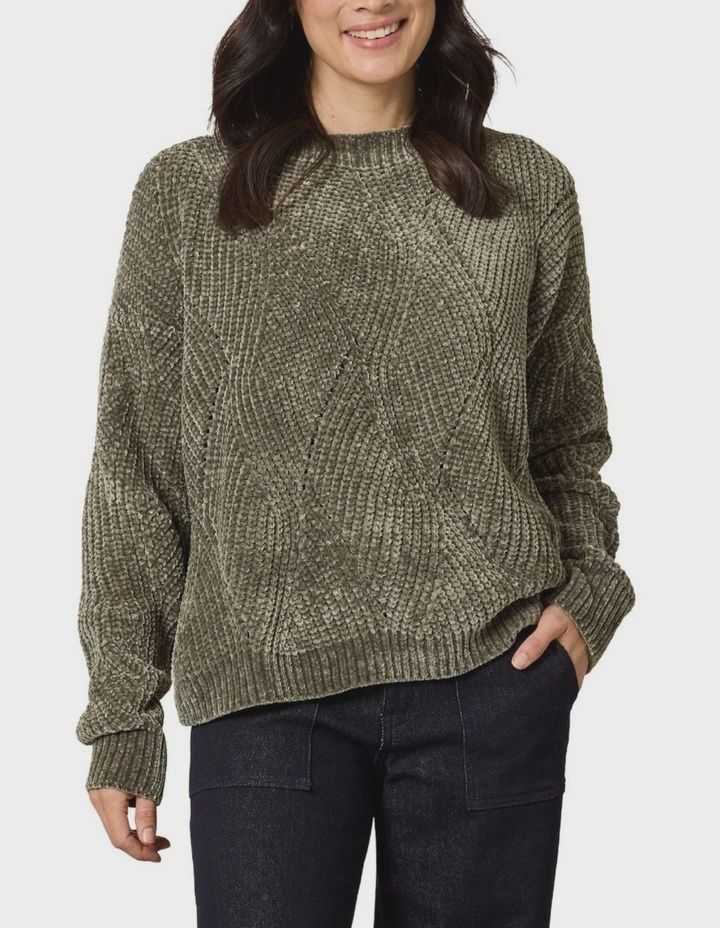 Gordon Smith | Tenille Knit | Khaki/Green, Size: S