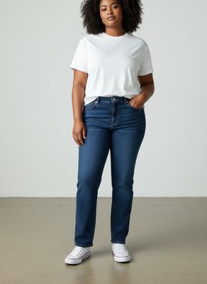 Polo | wmn Taylor Straight Leg Jeans | Medium Wash
