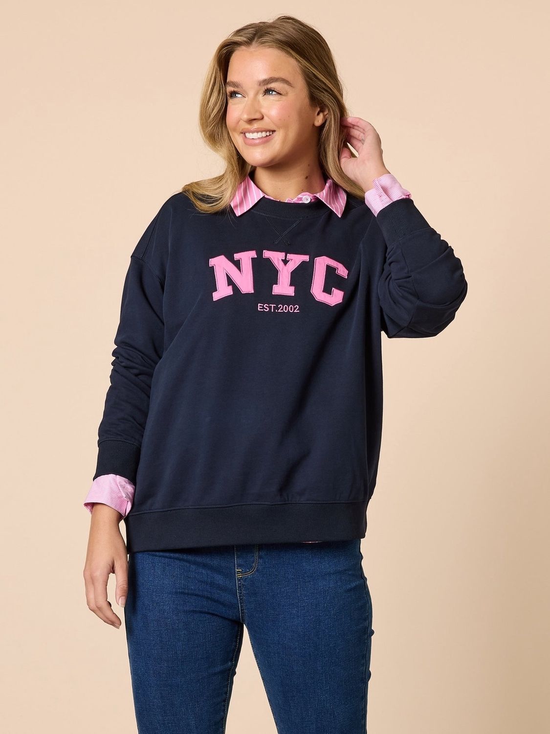 Threadz | NYC Sweatshirt | Navy, Size: S