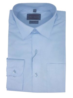 Carlo Galucci | Classic Long Sleeve Textured Shirt CK1157 | Sky