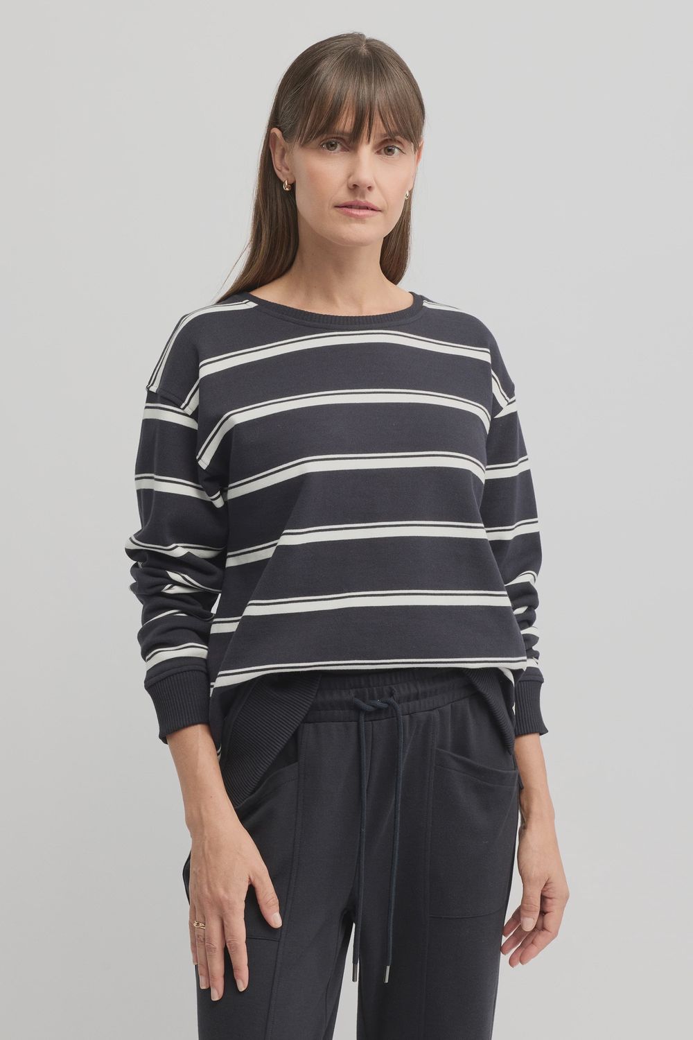 Yarra Trail | Endless Sweat Navy &amp; Ecru, Size: S