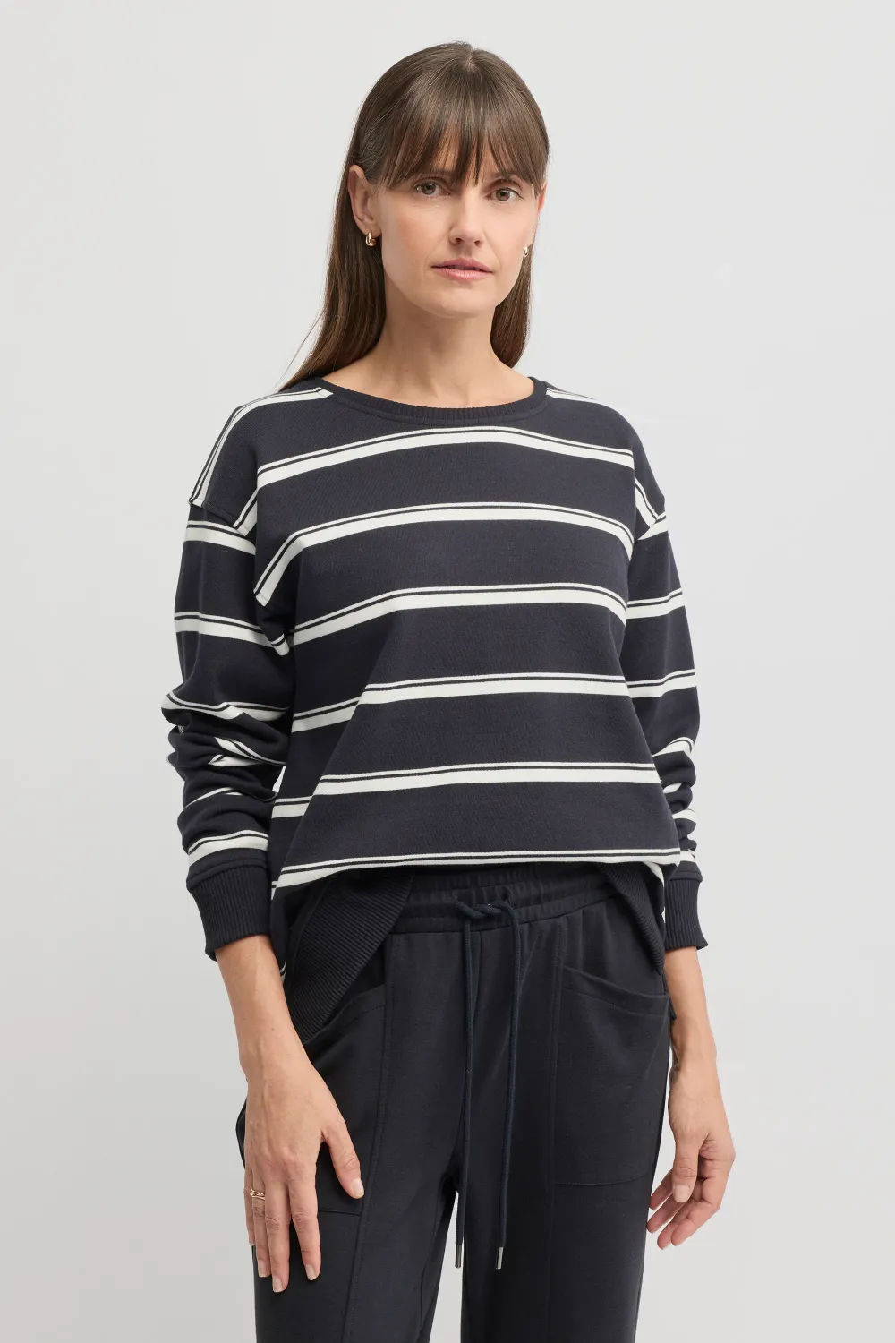 Yarra Trail | Endless Sweat Navy &amp; Ecru, Size: S