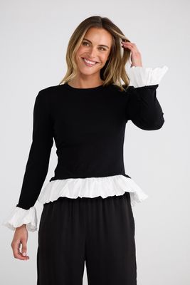 Brave &amp; True | Wilde Top | Black &amp; White