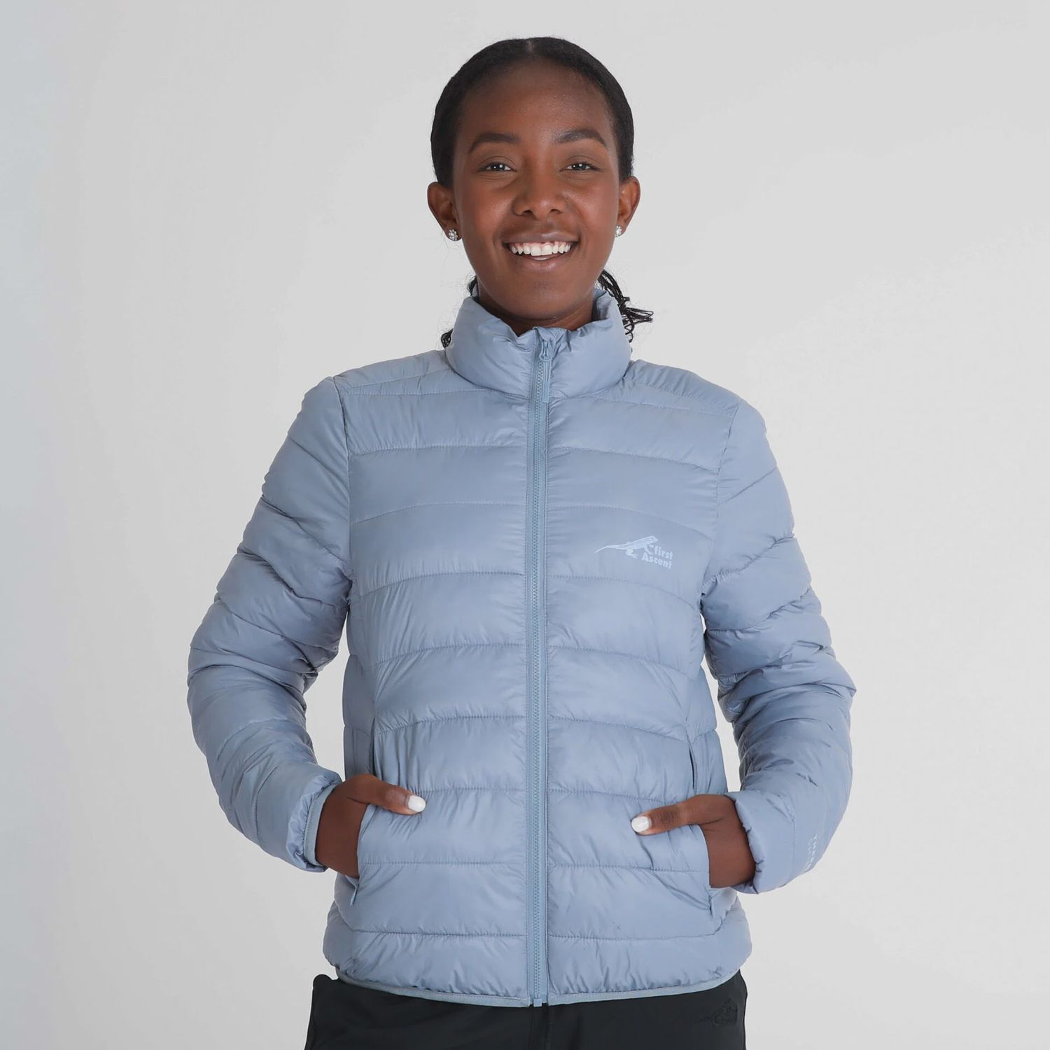 First Ascent | Ladies Touch Base Jacket | Pewter Blue, Size: S.