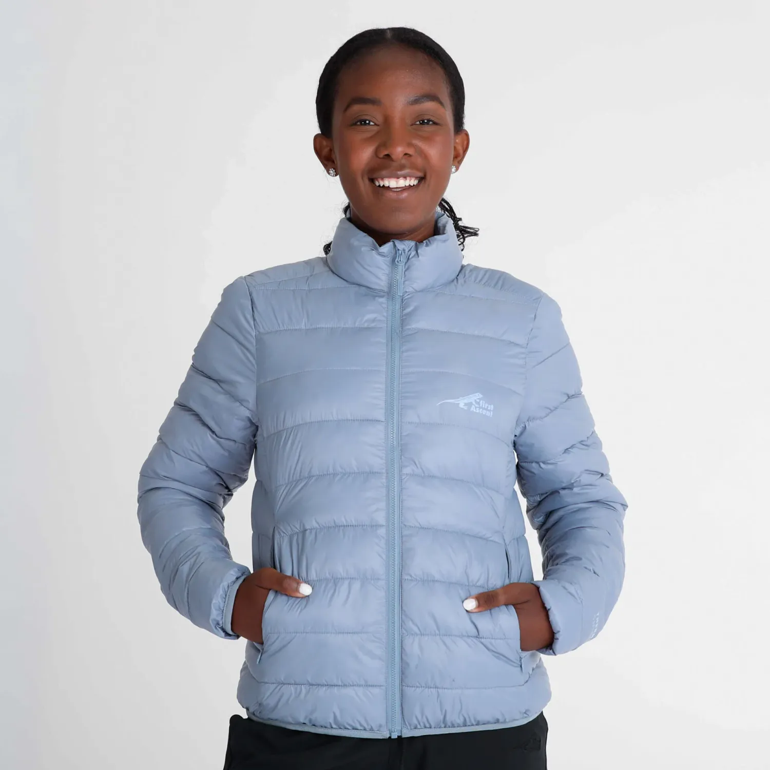 First Ascent | Ladies Touch Base Jacket | Pewter Blue, Size: S.