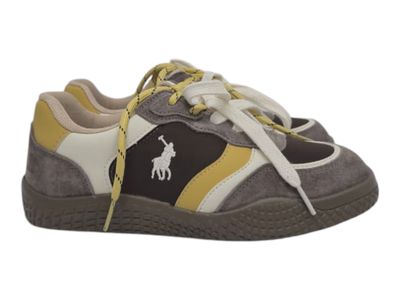 Polo | Double Lace Colour Block Sneaker | Brown