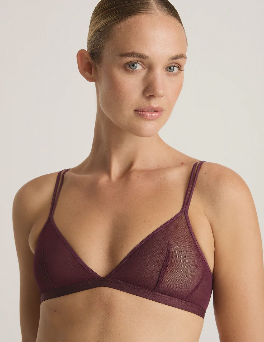 Boody | FreeMesh Triangle Bralette | Fig, Size: S