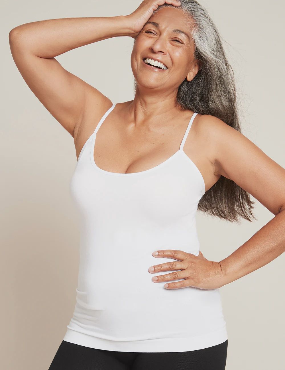 Boody | Bamboo Cami Top | White, Size: S