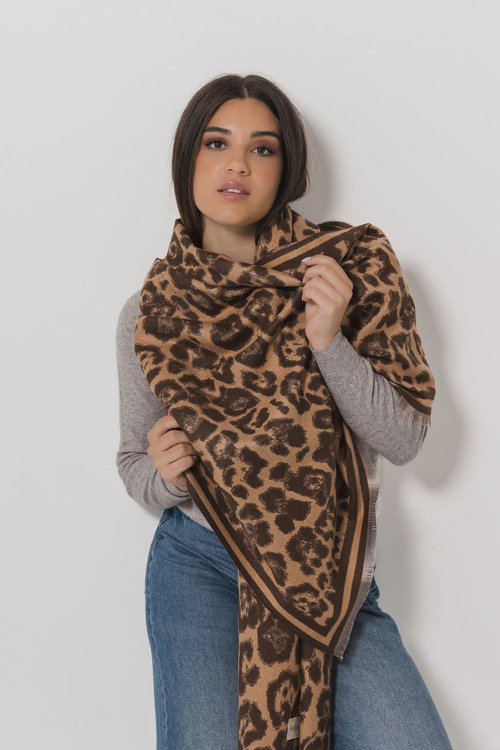 Ateljee Paarl | Leopard Wrap | Camel &amp; Brown