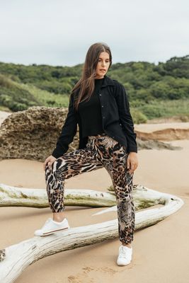 Willow | Jogger Pants | Brushed Mixed Animal