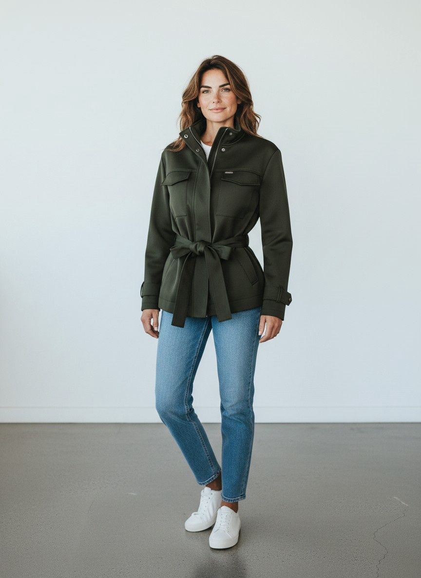 Polo | wmn Yuri Wool Jacket | Olive, Size: 34