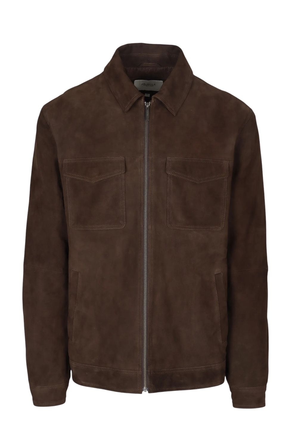 Pringle | Elijah Suede Jacket | Dark Brown