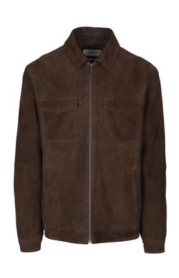 Pringle | Elijah Suede Jacket | Dark Brown