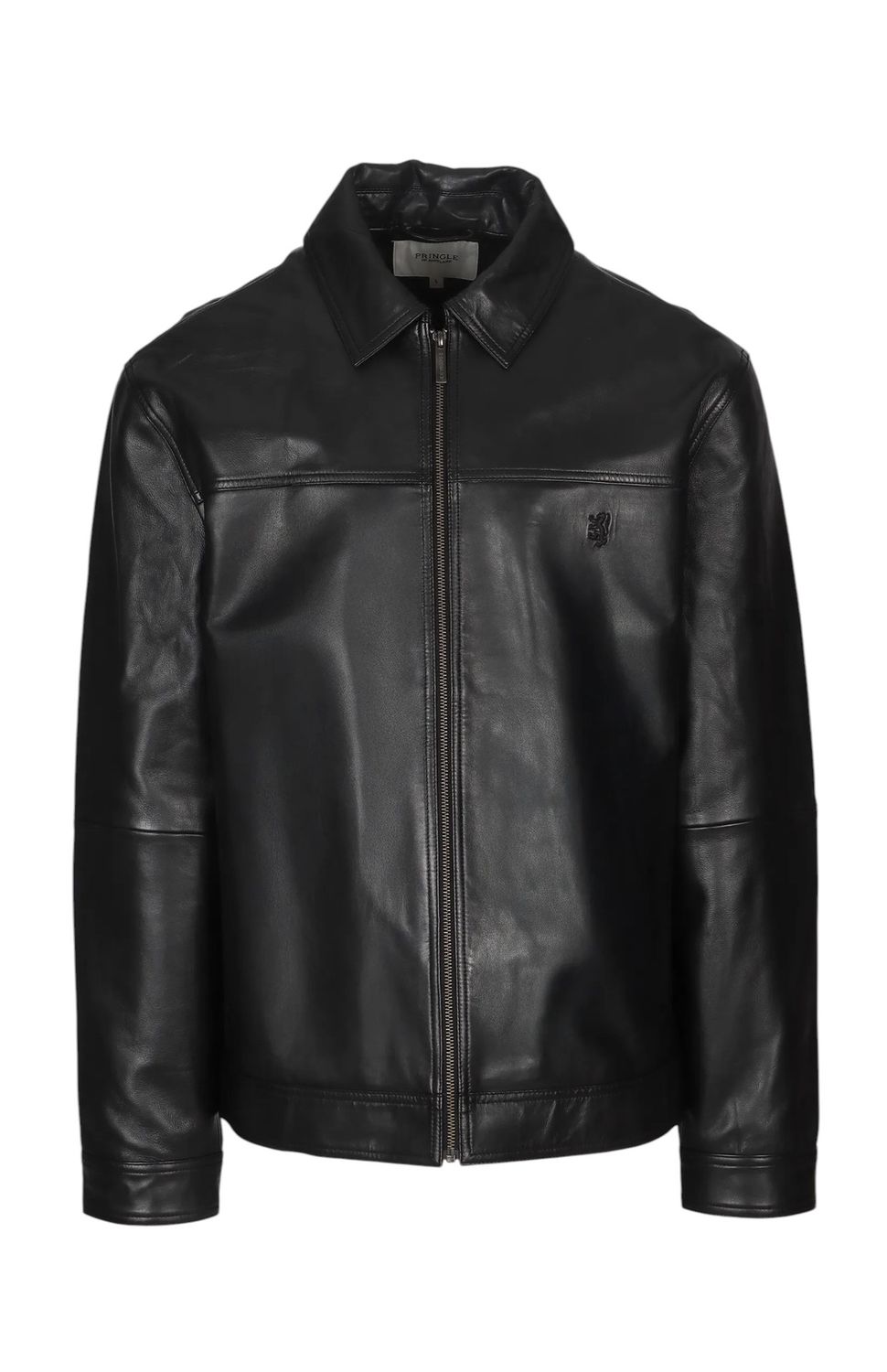 Pringle | Douglas Leather Jacket | Black