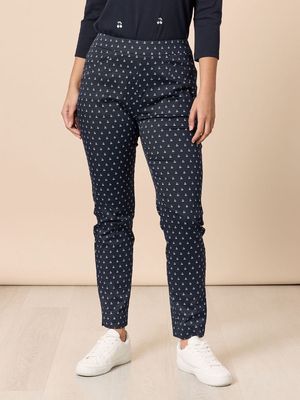 Gordon Smith | Cherry Print Pant | Navy/White